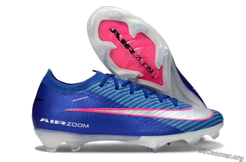 Nike Air Zoom Mercurial Vapor 16 Elite FG Football Boots - Blue/Electric Blue/Radiant Pink 2