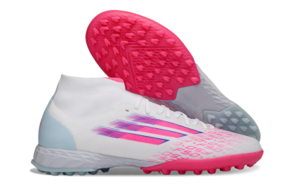 Adidas F50 Elite Mid TF Football Shoes - Pink/Bright Pink/Light Blue