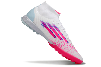 Adidas F50 Elite Mid TF Football Shoes - Pink/Bright Pink/Light Blue