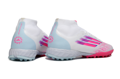 Adidas F50 Elite Mid TF Football Shoes - Pink/Bright Pink/Light Blue
