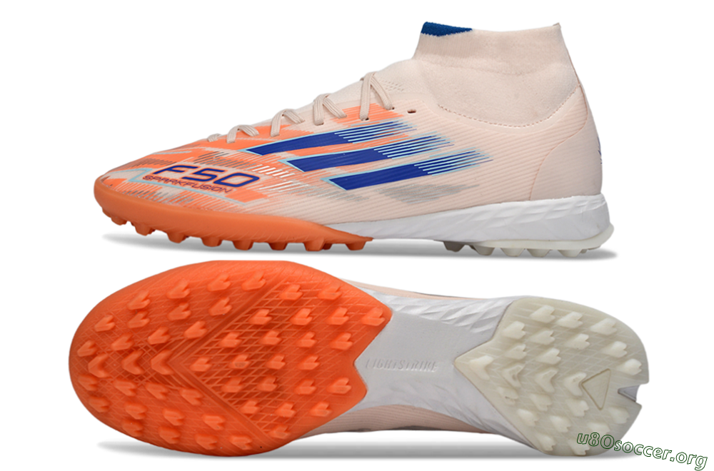 Adidas F50 Elite Mid TF Football Boots - Red/Blue/White 1