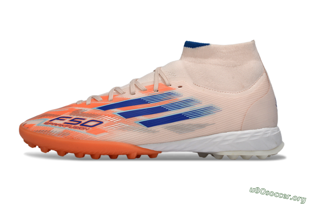 Adidas F50 Elite Mid TF Football Boots - Red/Blue/White 3