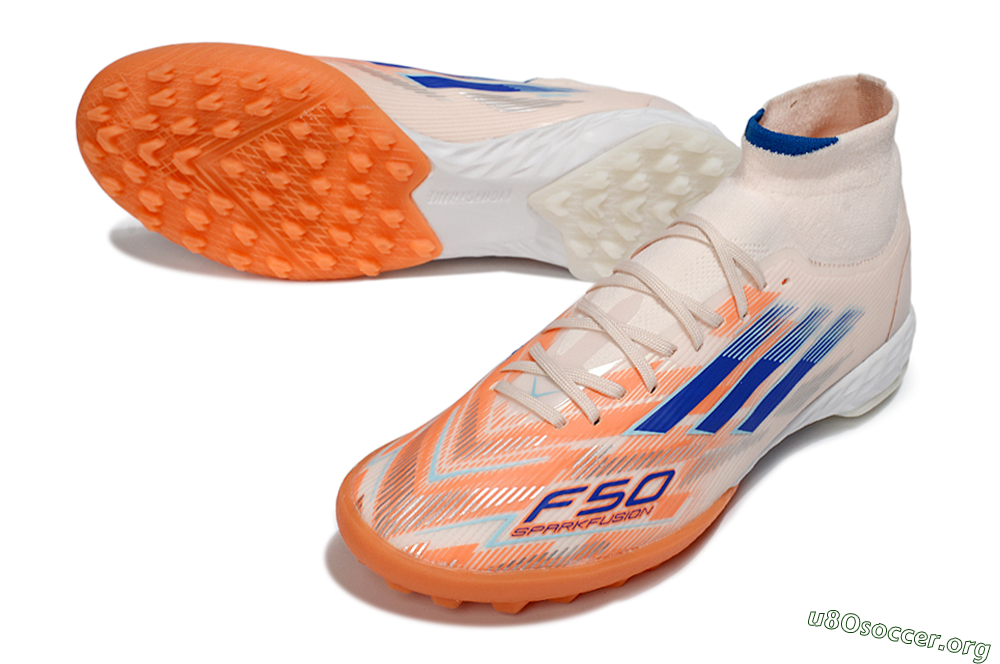 Adidas F50 Elite Mid TF Football Boots - Red/Blue/White 0
