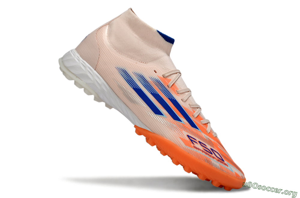 Adidas F50 Elite Mid TF Football Boots - Red/Blue/White 4