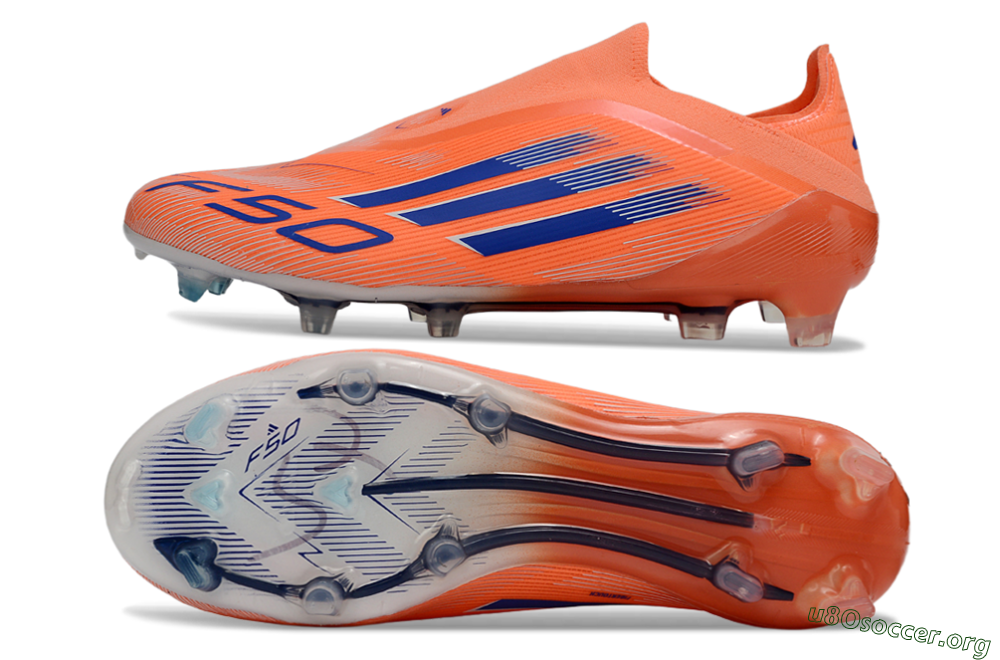 Adidas F50+ Elite Laceless FG Football Boots - Red/Blue/Silver 1