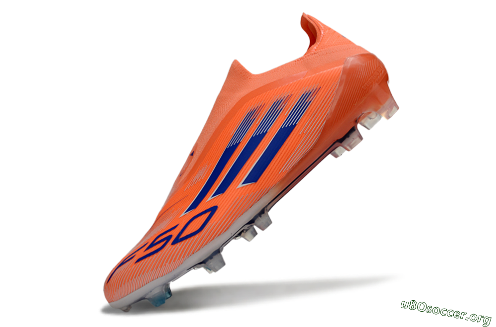 Adidas F50+ Elite Laceless FG Football Boots - Red/Blue/Silver 5