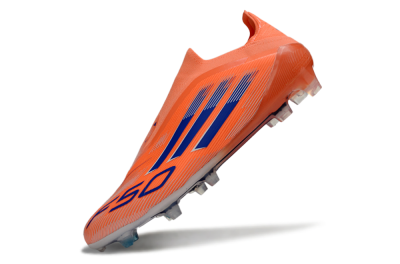 Adidas F50+ Elite Laceless FG Football Boots - Red/Blue/Silver