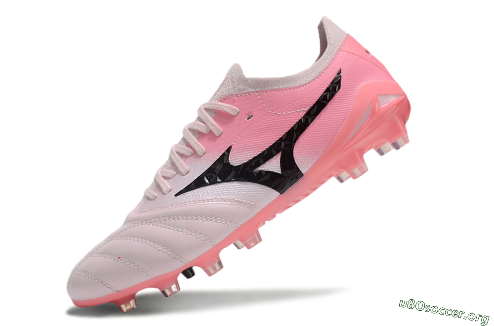 Mizuno Morelia Neo 4 FG Football Boots - White/Vibrant Pink/Black 5