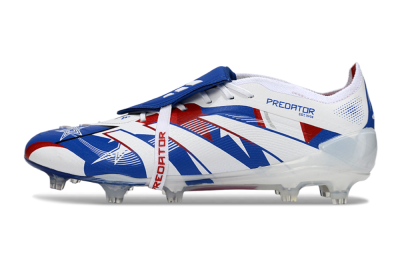 Adidas Predator 25 Elite Fold-Over Tongue FG Football Boots - Blue/Royal Blue/Crimson Red