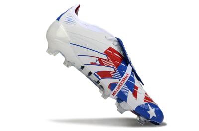Adidas Predator 25 Elite Fold-Over Tongue FG Football Boots - Blue/Royal Blue/Crimson Red