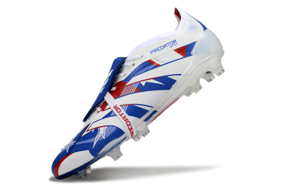 Adidas Predator 25 Elite Fold-Over Tongue FG Football Boots - Blue/Royal Blue/Crimson Red
