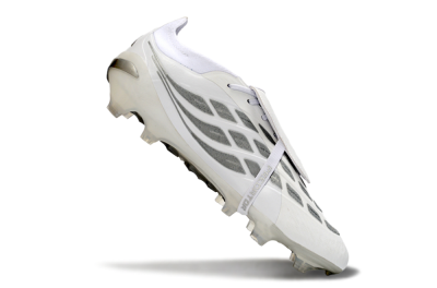 Adidas Predator 26 Elite Fold-Over Tongue FG Football Boots - White/Silver Shadows/Crystal White