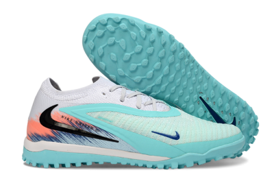 Nike Phantom 6 Low Elite TF Football Shoes - Aqua/Sunset Orange/Deep Blue