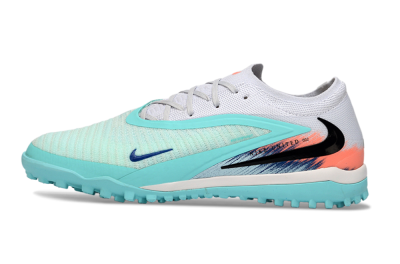 Nike Phantom 6 Low Elite TF Football Shoes - Aqua/Sunset Orange/Deep Blue