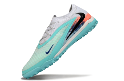 Nike Phantom 6 Low Elite TF Football Shoes - Aqua/Sunset Orange/Deep Blue