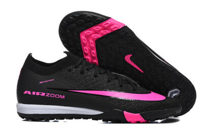 Nike Air Zoom Mercurial Vapor 16 Elite TF Football Shoes - Black/Neon Pink/Jet Black