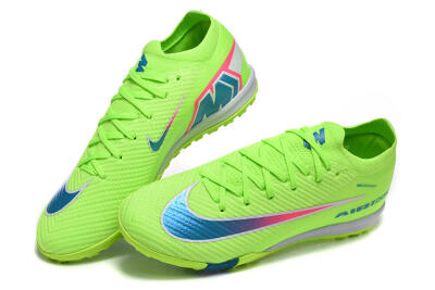 Nike Air Zoom Mercurial Vapor 16 Elite TF Football Shoes - Green/Electric Green/Navy Blue