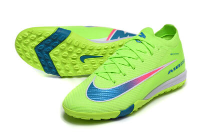 Nike Air Zoom Mercurial Vapor 16 Elite TF Football Shoes - Green/Electric Green/Navy Blue