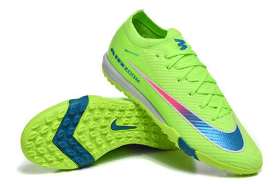 Nike Air Zoom Mercurial Vapor 16 Elite TF Football Shoes - Green/Electric Green/Navy Blue