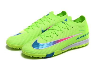 Nike Air Zoom Mercurial Vapor 16 Elite TF Football Shoes - Green/Electric Green/Navy Blue
