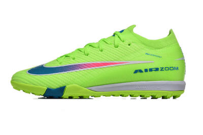 Nike Air Zoom Mercurial Vapor 16 Elite TF Football Shoes - Green/Electric Green/Navy Blue