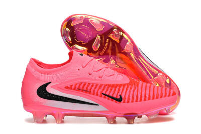 Nike Phantom 6 Low Elite FG Football Boots - Pink/Neon Burst/Black Shine