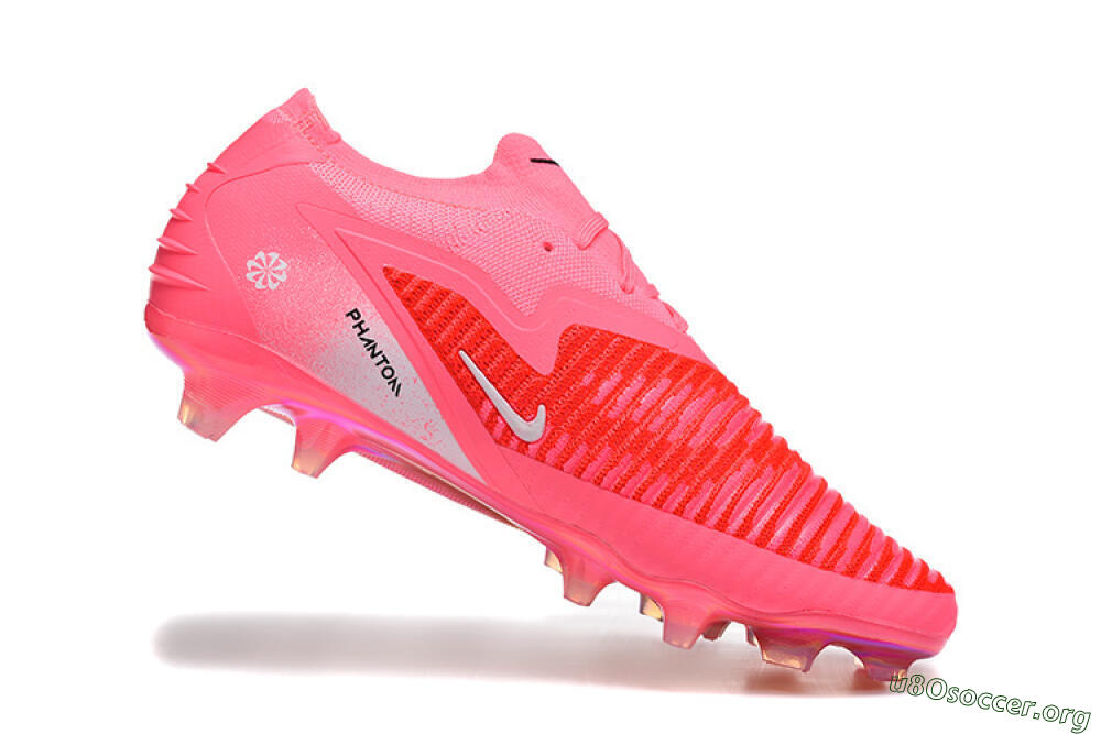 Nike Phantom 6 Low Elite FG Football Boots - Pink/Neon Burst/Black Shine 7