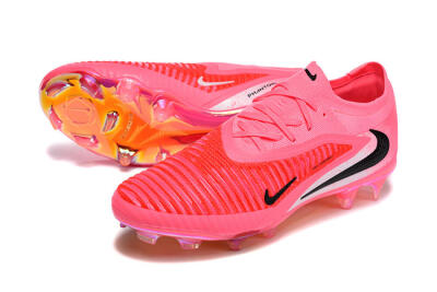 Nike Phantom 6 Low Elite FG Football Boots - Pink/Neon Burst/Black Shine