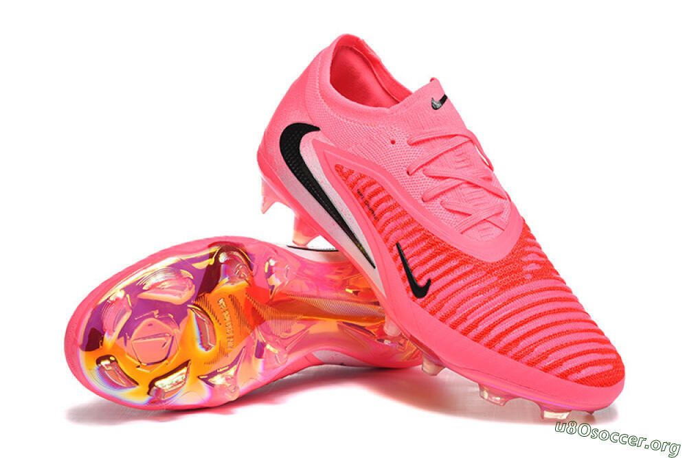 Nike Phantom 6 Low Elite FG Football Boots - Pink/Neon Burst/Black Shine 4