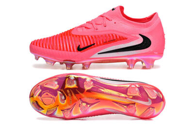 Nike Phantom 6 Low Elite FG Football Boots - Pink/Neon Burst/Black Shine