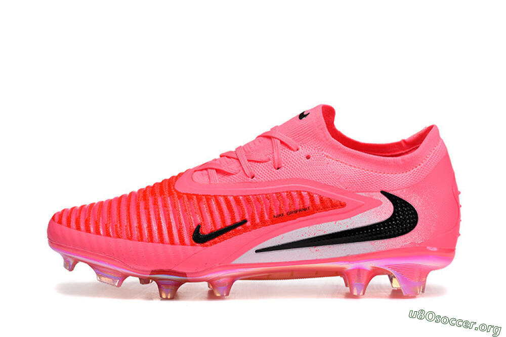 Nike Phantom 6 Low Elite FG Football Boots - Pink/Neon Burst/Black Shine 3