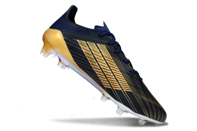 Dembele x Adidas F50 Elite FG Football Boots - Navy/Gold Metallic/Red Accent