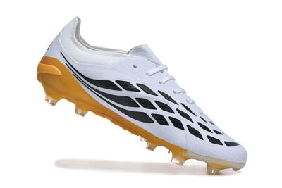 Adidas Predator 26 Elite FG Football Boots - White/Golden Yellow/Black