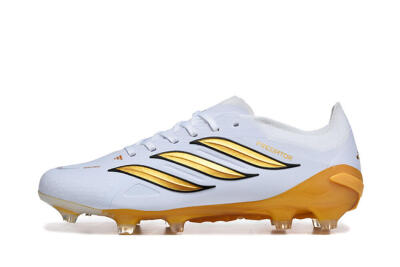 Adidas Predator 26 Elite FG Football Boots - White/Golden Yellow/Black