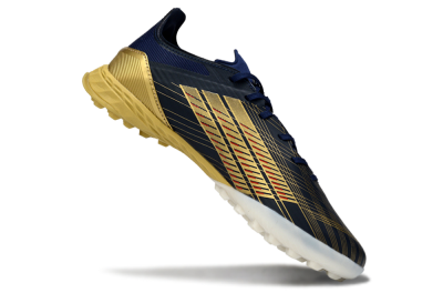 Adidas F50 Pro TF Football Shoes - Navy/Gold/Crimson
