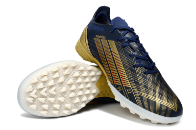 Adidas F50 Pro TF Football Shoes - Navy/Gold/Crimson