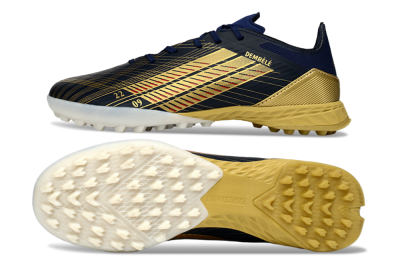 Adidas F50 Pro TF Football Shoes - Navy/Gold/Crimson