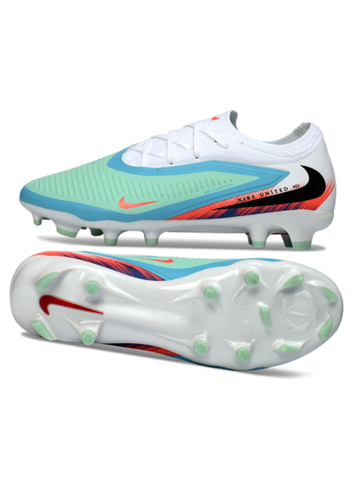 Nike Phantom 6 Low Elite FG Football Boots - Aqua/Coral Burst/Sky Blue