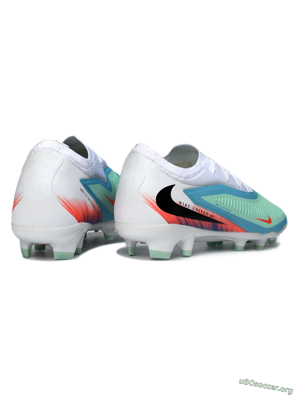 Nike Phantom 6 Low Elite FG Football Boots - Aqua/Coral Burst/Sky Blue 6