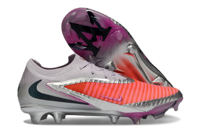 Nike Phantom 6 Low Elite FG Football Boots - Orange/Electric Pink/Metallic Silver