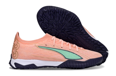 Puma Ultra Ultimate TF Football Shoes - Peach/Mint Green/Navy Blue