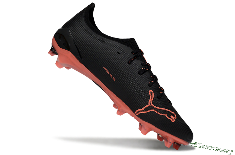 Puma Ultra Ultimate FG Football Boots - Black/Vibrant Orange/Shadow Black 4