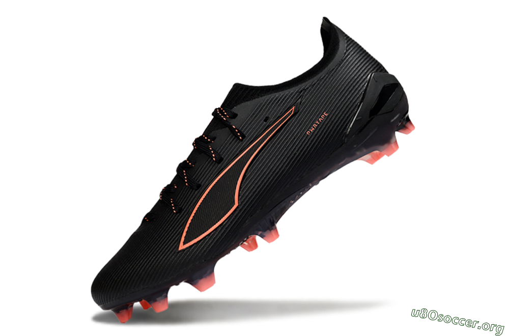 Puma Ultra Ultimate FG Football Boots - Black/Vibrant Orange/Shadow Black 5
