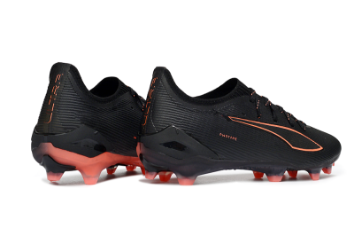 Puma Ultra Ultimate FG Football Boots - Black/Vibrant Orange/Shadow Black