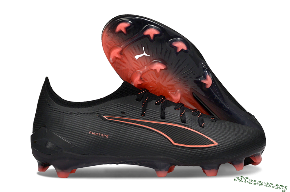 Puma Ultra Ultimate FG Football Boots - Black/Vibrant Orange/Shadow Black 2