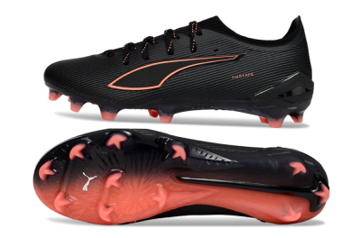 Puma Ultra Ultimate FG Football Boots - Black/Vibrant Orange/Shadow Black
