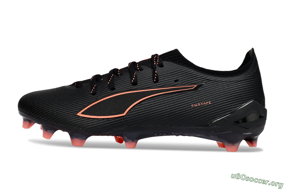 Puma Ultra Ultimate FG Football Boots - Black/Vibrant Orange/Shadow Black 3