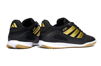 Adidas Top Sala IC Football Shoes - Black/Gold Accent/Gum Sole