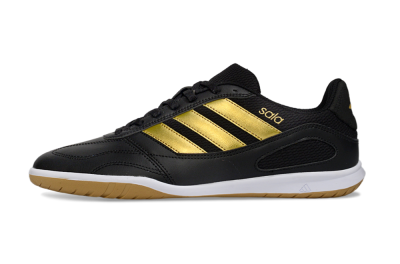 Adidas Top Sala IC Football Shoes - Black/Gold Accent/Gum Sole