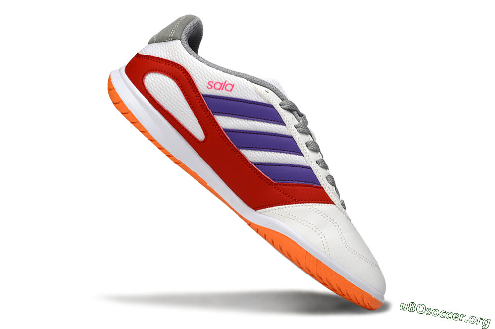 Adidas Top Sala IC Football Shoes - White/Crimson/Amethyst 4